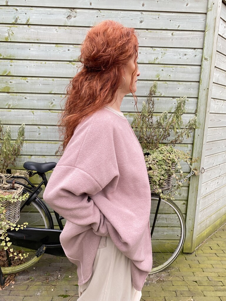 Trui / Sweater One Size roze - Alexandra's Decoraties
